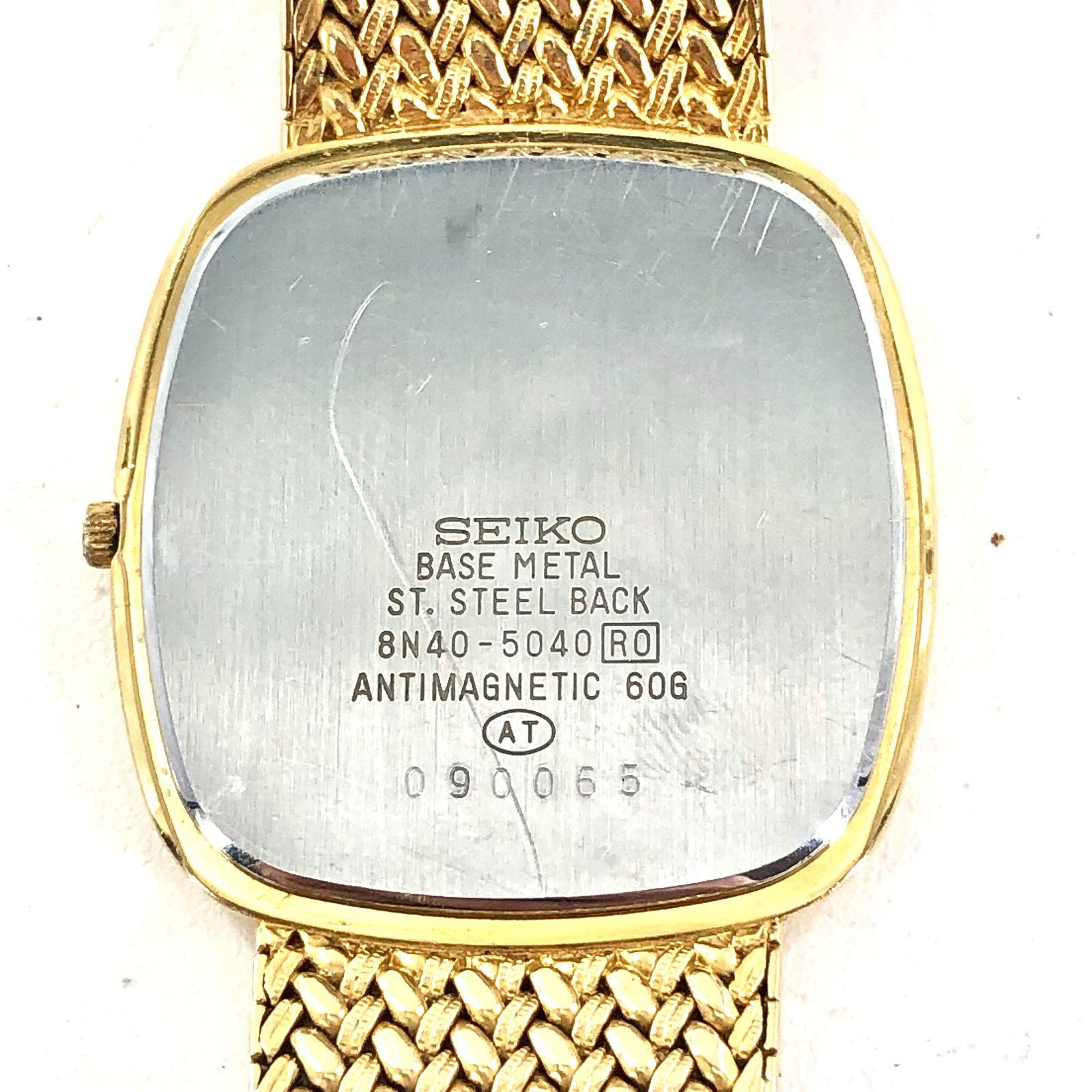 SEIKO セイコー Dolce ドルチェ 8N40-5040 稼働品 QZ/GP ゴールド文字