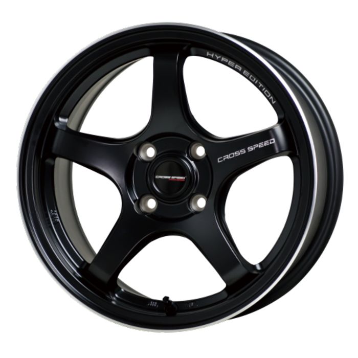 ホイール4本セット CROSS SPEED CR5 セミグロスブラック 17インチ 7.5J 38 4H-100