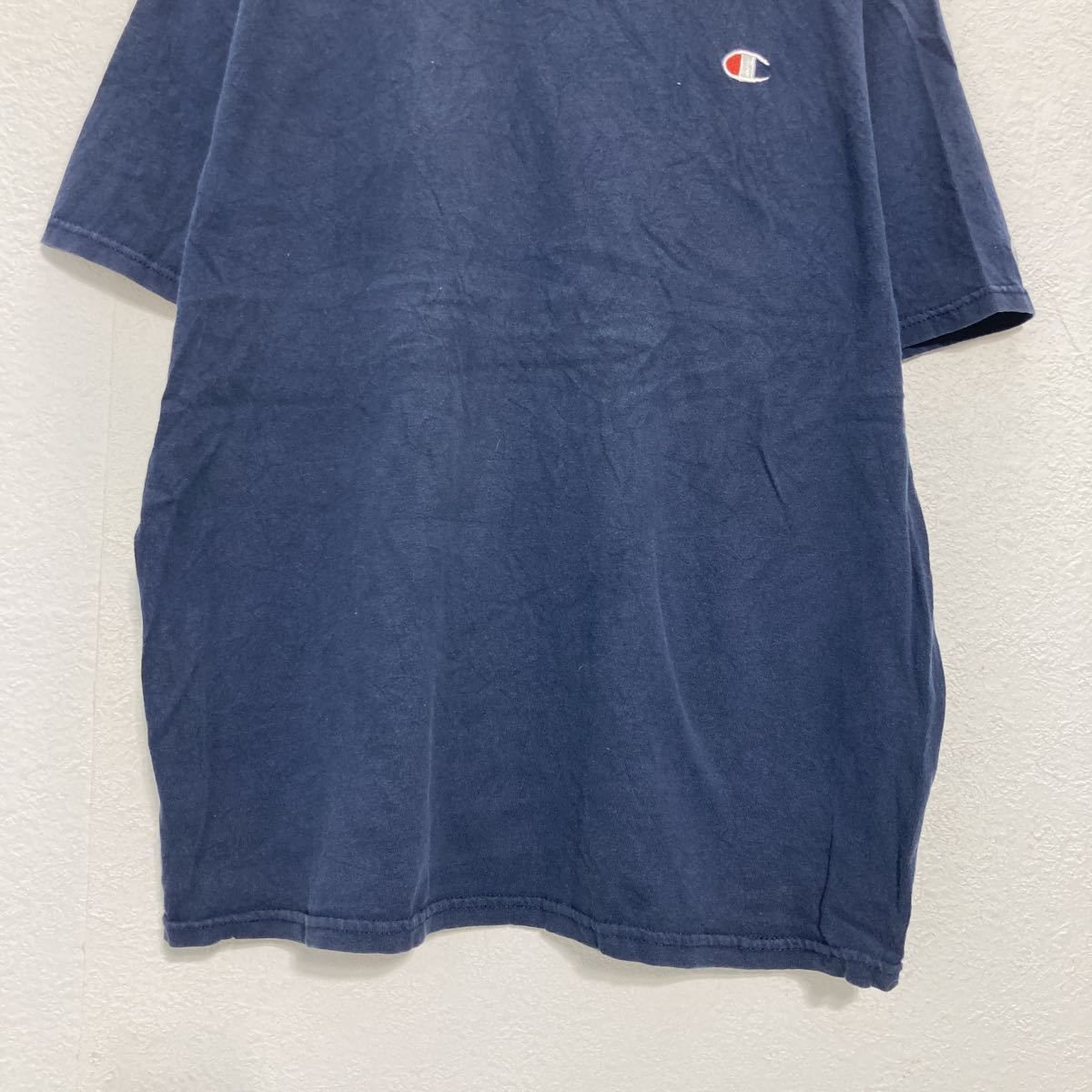 Champion 半袖 ロゴ Tシャツ L ネイビー チャンピオン スポーツ