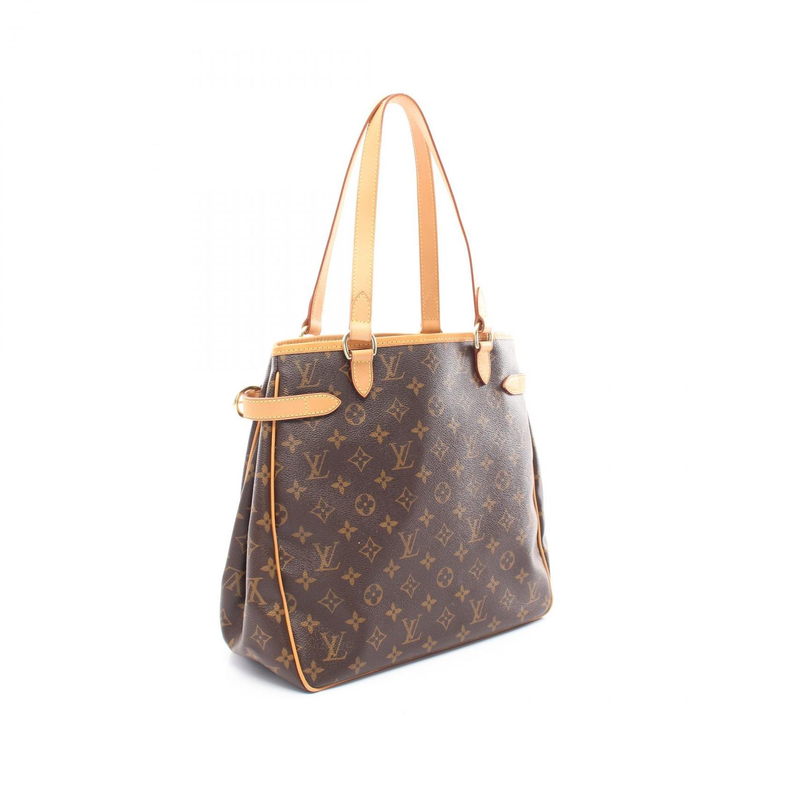 ルイ ヴィトン LOUIS VUITTON トートバッグ バティニョール ヴェルティカル M51153 PVCコーティングキャンバス レザー バティニョール ヴェルティカル レディース