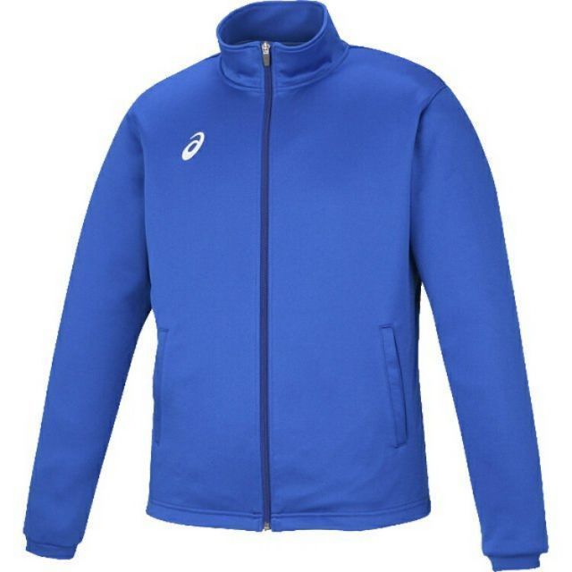 asics アシックス KNIT JACKET BLUE 2XO XAT145 45 | スポーツ メンズ 2XO ブルー 青 服 衣類 衣料品ウェア ウエア フィットネスウェア アウター ジャケット 長袖 名前が書けるブランドネーム付き 消臭テ