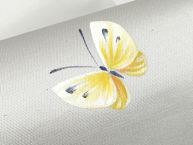 平和屋本店□極上 太鼓柄袋帯 手描き 猫 蝶 引箔 逸品 CYAA2388s5
