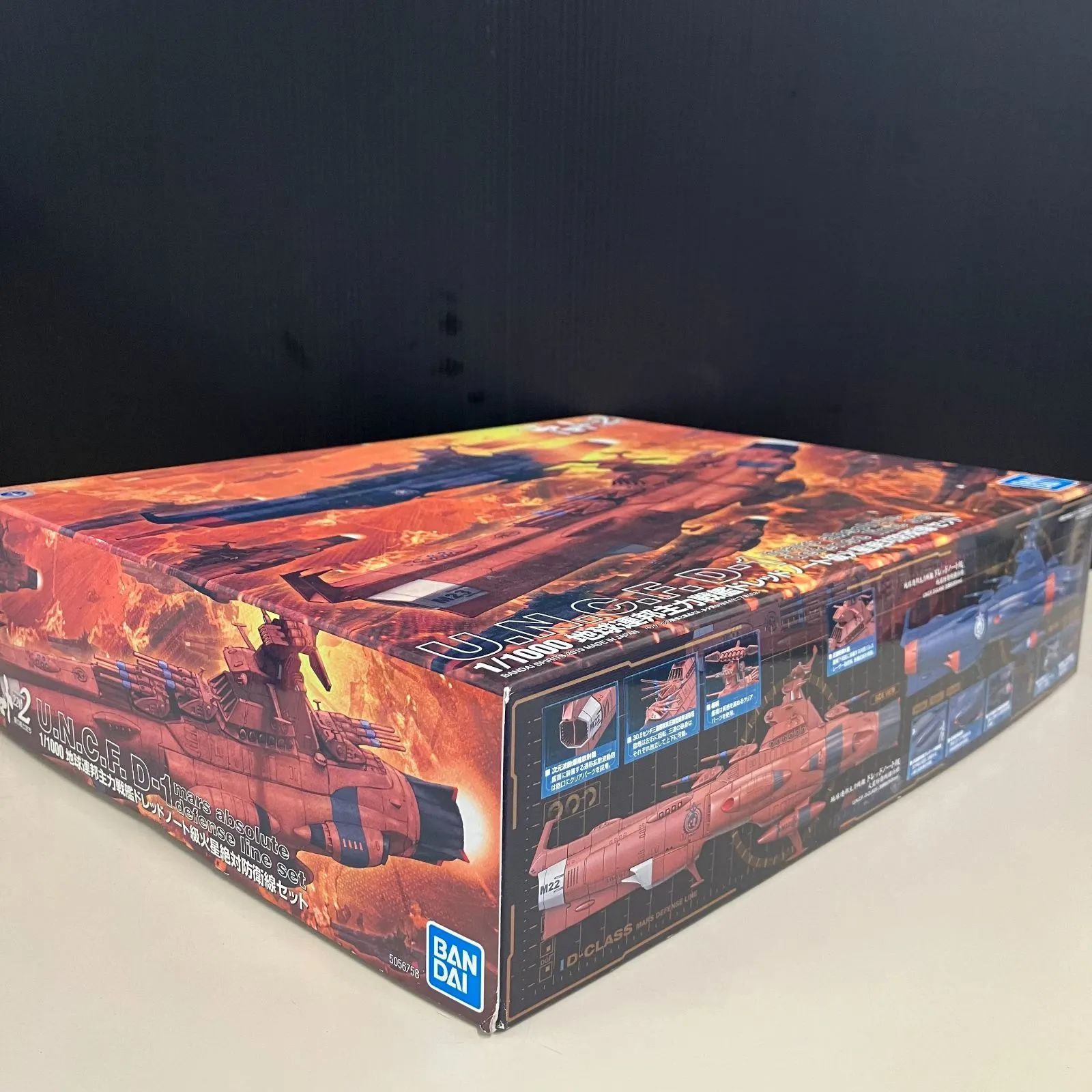 1/1000 地球連邦主力戦艦 ドレッドノート級火星絶対防衛線セット 宇宙