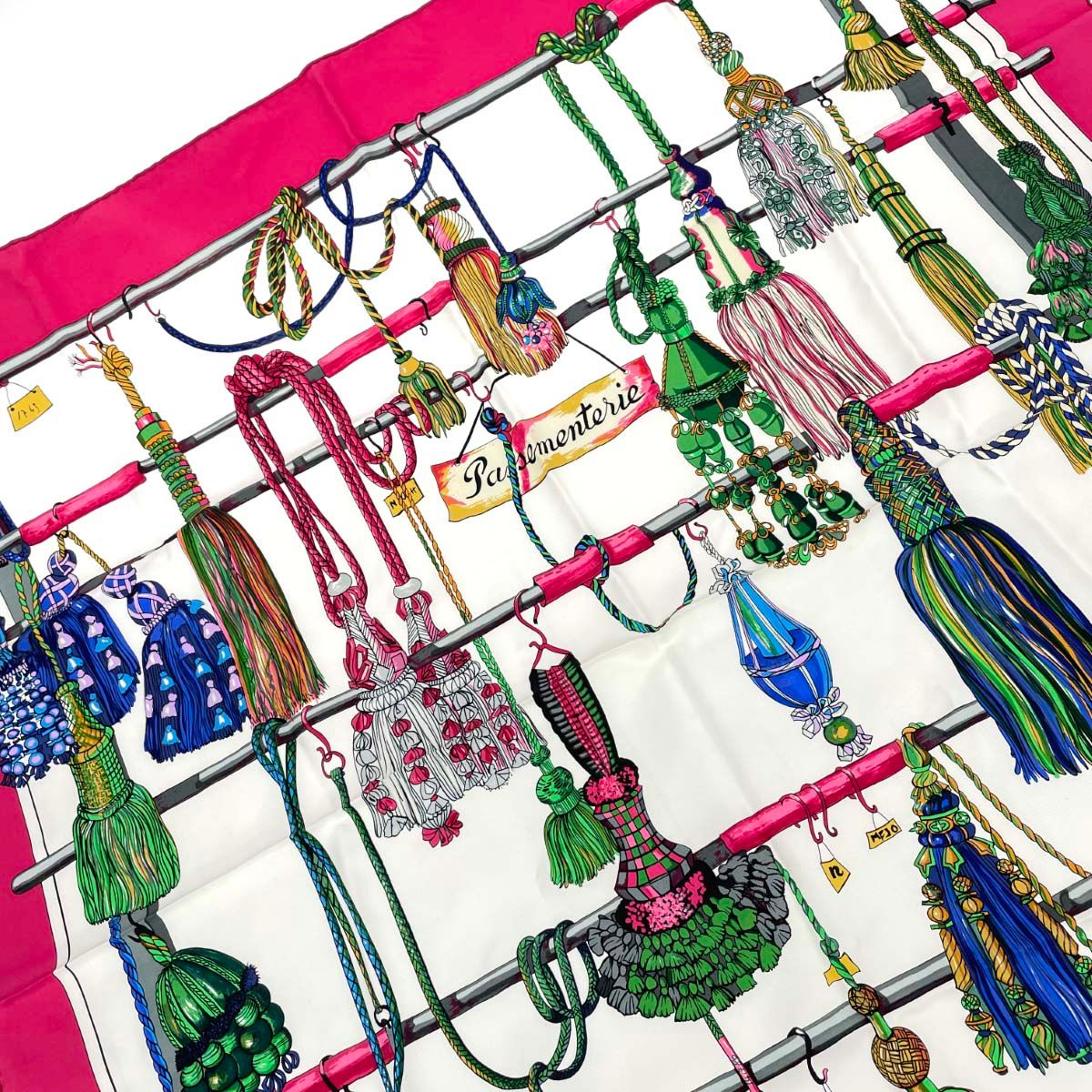 HERMES エルメス スカーフ カレ90/Passementerie/飾り紐/タッセル