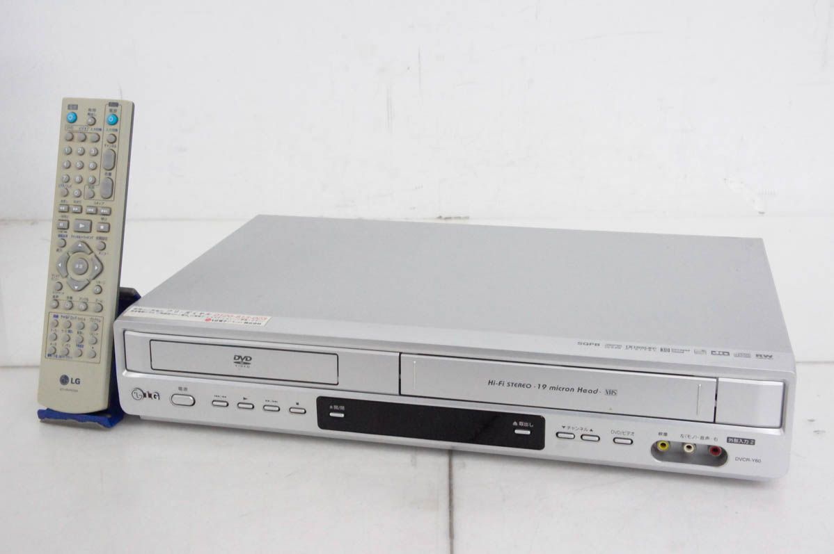 LG DVDプレーヤー|ビデオカセットレコーダー DVDプレーヤー一体型VHSビデオデッキ DVCR-Y60