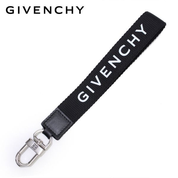 ジバンシィ GIVENCHY  ロゴストラップ キーリング【BLACK/WHITE】 BK60EKK1KA  004 BLACK / WHITE/【2023-24AW】goods