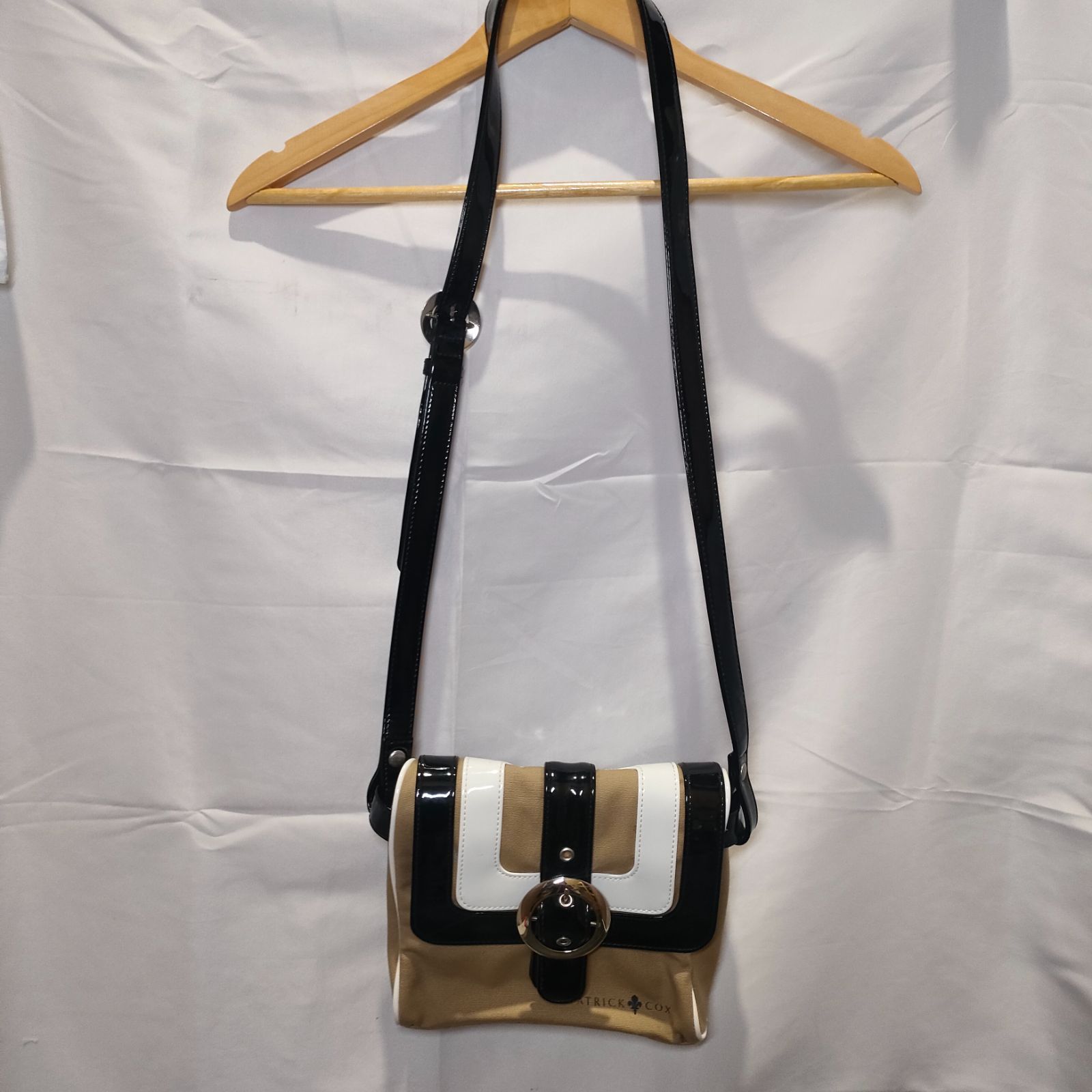 ⑭【美品】PATRICK COX ミニショルダー パトリックコックス ベージュ 