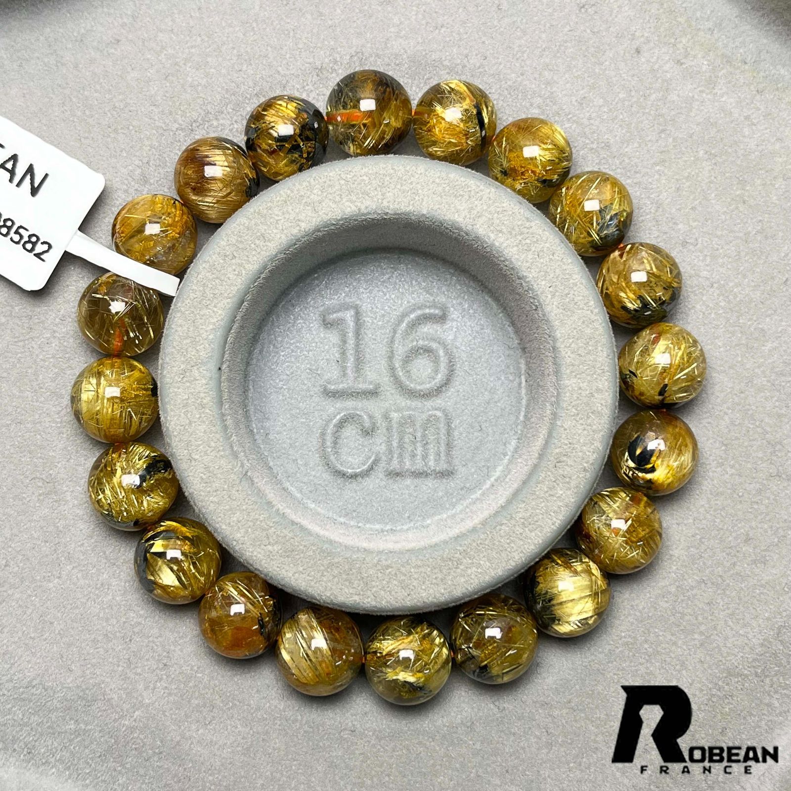 上級 EU製 定価27万円☆ROBEAN・太陽花タイチンルチル☆黄金針