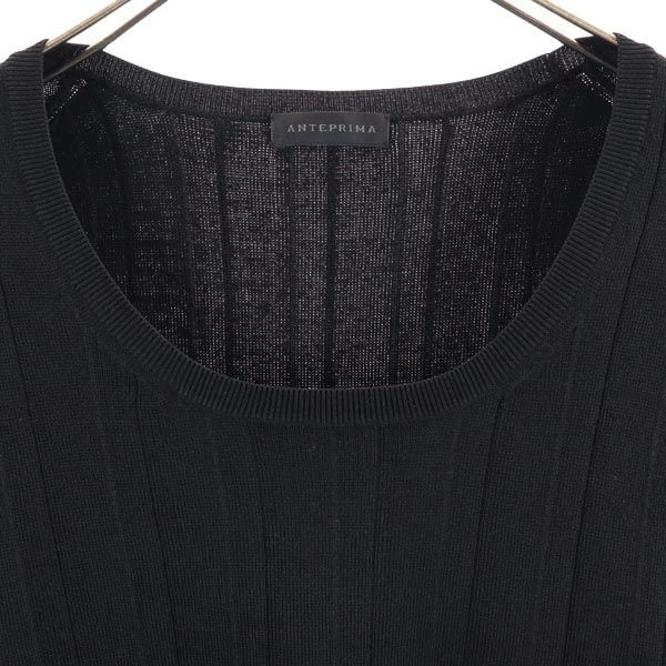 アンテプリマ ニット 38 黒 ANTEPRIMA 半袖 セーター レディース  