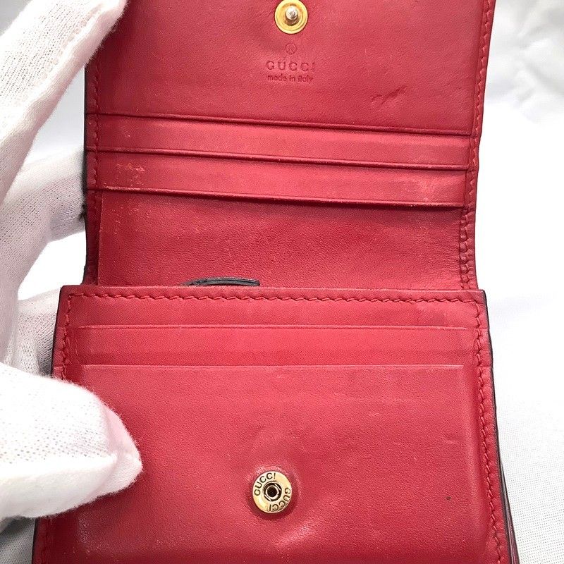グッチ GGスプリーム インターロッキングチェリー 2つ折り財布 GUCCI