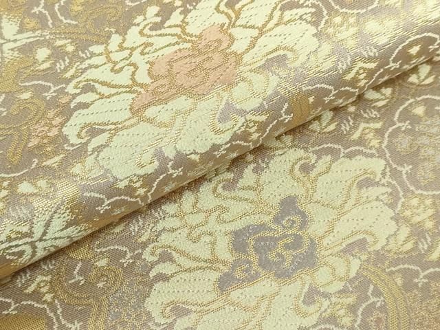 平和屋本店■極上　西陣織　陰山織物謹製　箔屋清兵衛　六通柄袋帯　唐織　花唐草　錦織　本金箔　逸品　DZAA5145kh5 平和屋本店□極上 西陣織 陰山織物謹製 箔屋清兵衛 六通柄袋帯 唐織 花