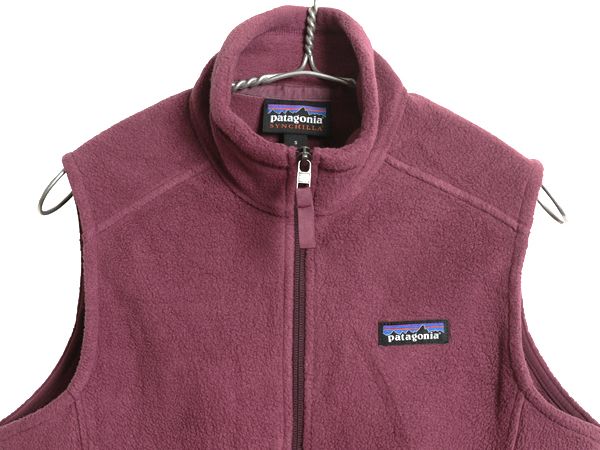 なクーポン配布中! US企画 パタゴニア クラシック シンチラ フリース ベスト レディース S 古着 19年製 前開き フルジップ アウトドア 重ね着 ハイネック 廃盤