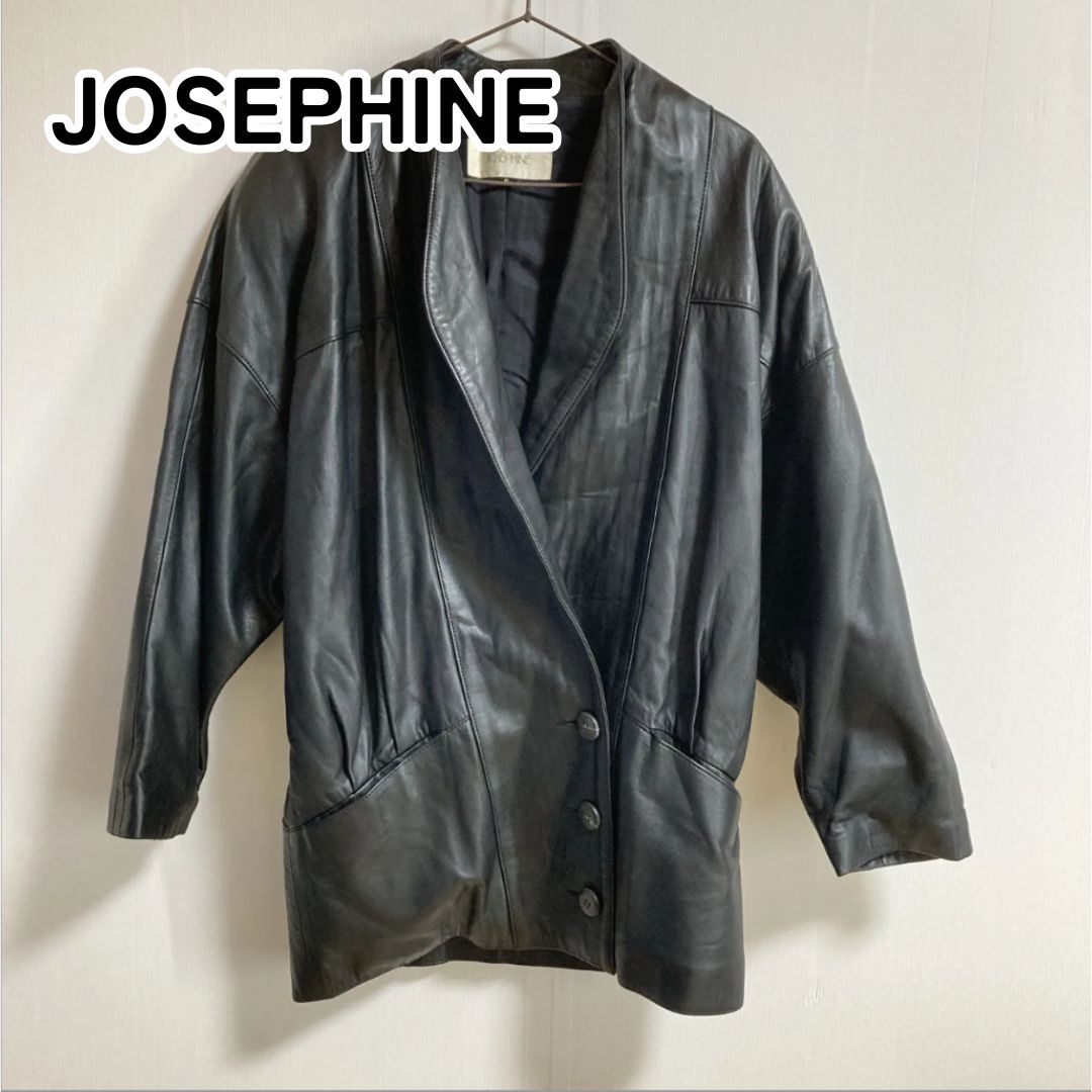 JOSEPHINE ジョセフィーヌ 日本製 F ブラック レザージャケット レザー