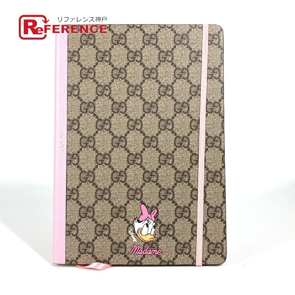 グッチ GUCCI デイジーダック GGスプリーム ディズニーコラボ DISNEY ノート メモ帳 ステーショナリー ノートブック GGスプリームキャンバス ベージュ 未使用 GUCCI グッチ ノートブック デイジーダック GGスプリーム GGスプリーム