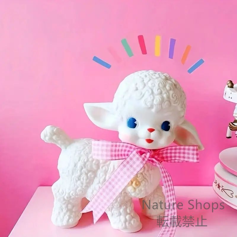 【新品】レトロなラムドールレトロクラシックゴム羊人形動物ギフトモデル子羊静的デスクルームホームアクセサリー装飾品クリスマスハロウィン感謝祭のギフトgtt1