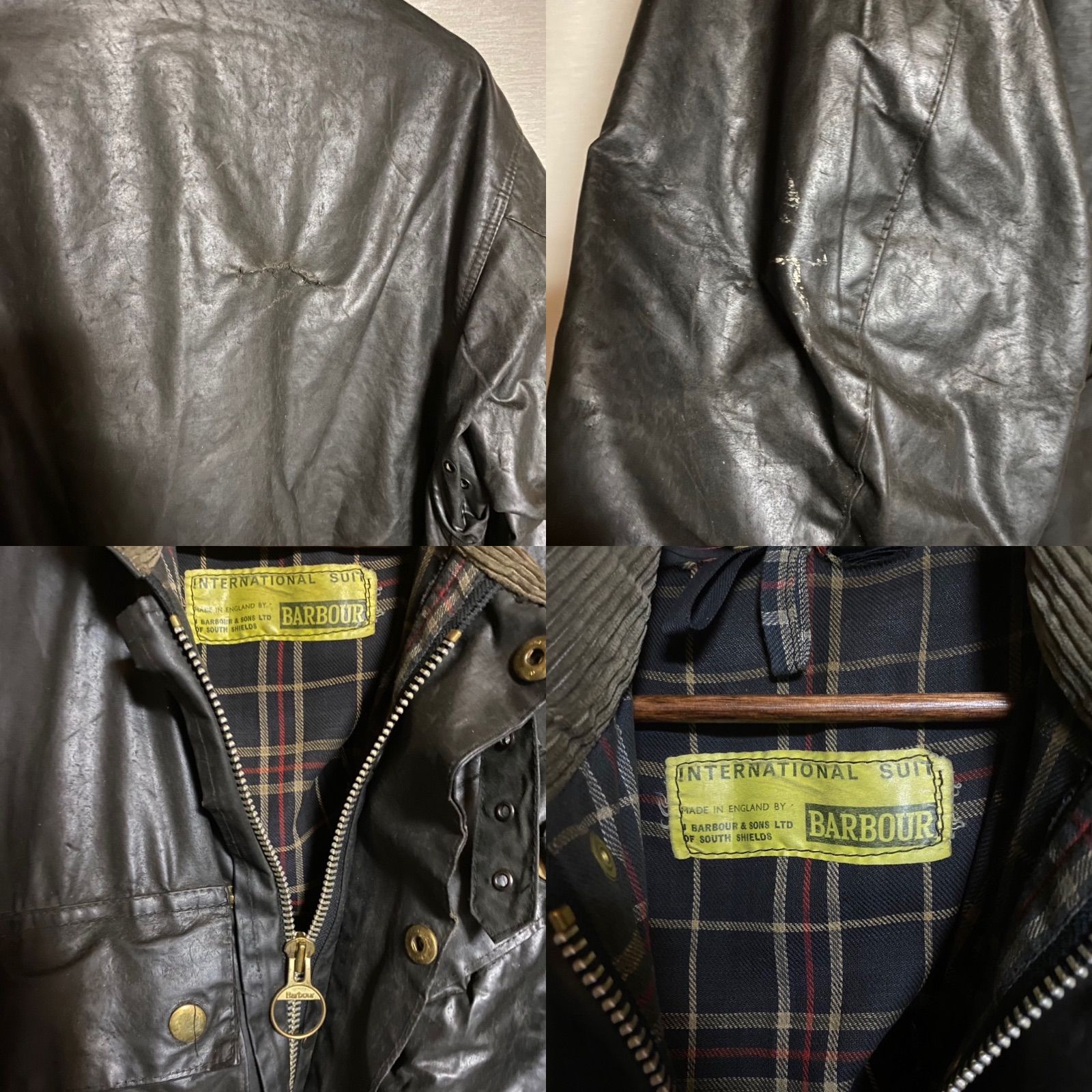 黄タグ】 60s Barbour INTERNATIONAL SUIT バブアー