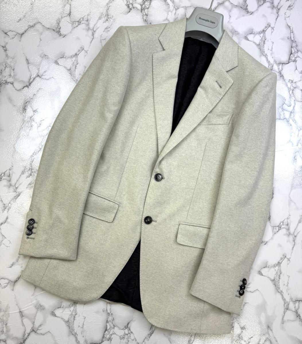 [Used] Ermenegildo Zegna (Ermenegildo Zegna) Zegna cashmere x mink top quality material jacket men's clothing jacket Beige