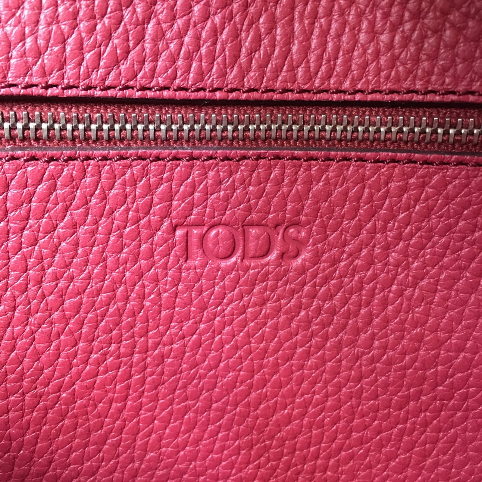 2507-105｜美品｜トッズ トートバッグ レザー ピンク - メルカリ