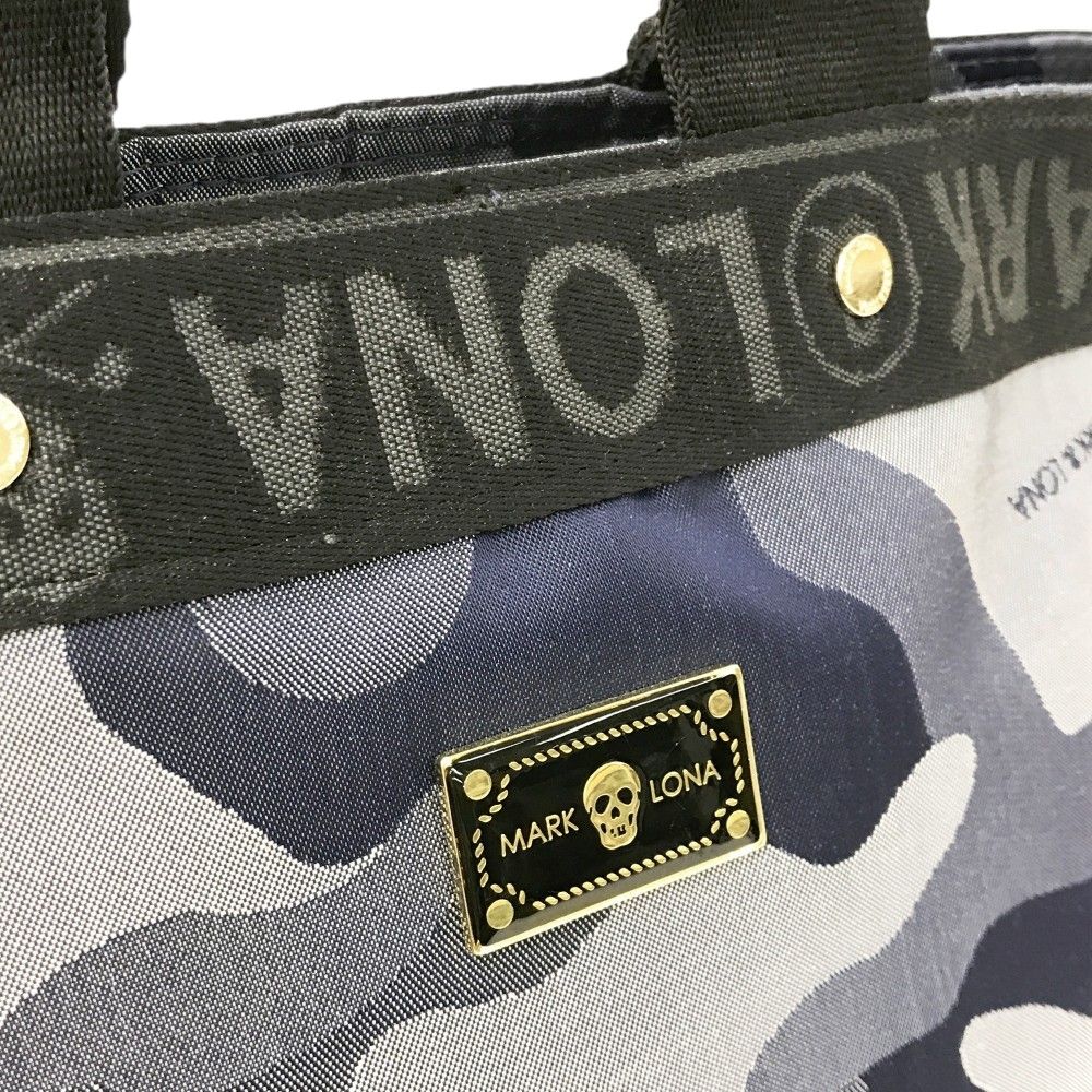 MARK&LONA カートバッグ　ゴルフ　ブラウン系　スカル MARK&LONA マークアンドロナ スタンド式キャディバッグ ブラウン