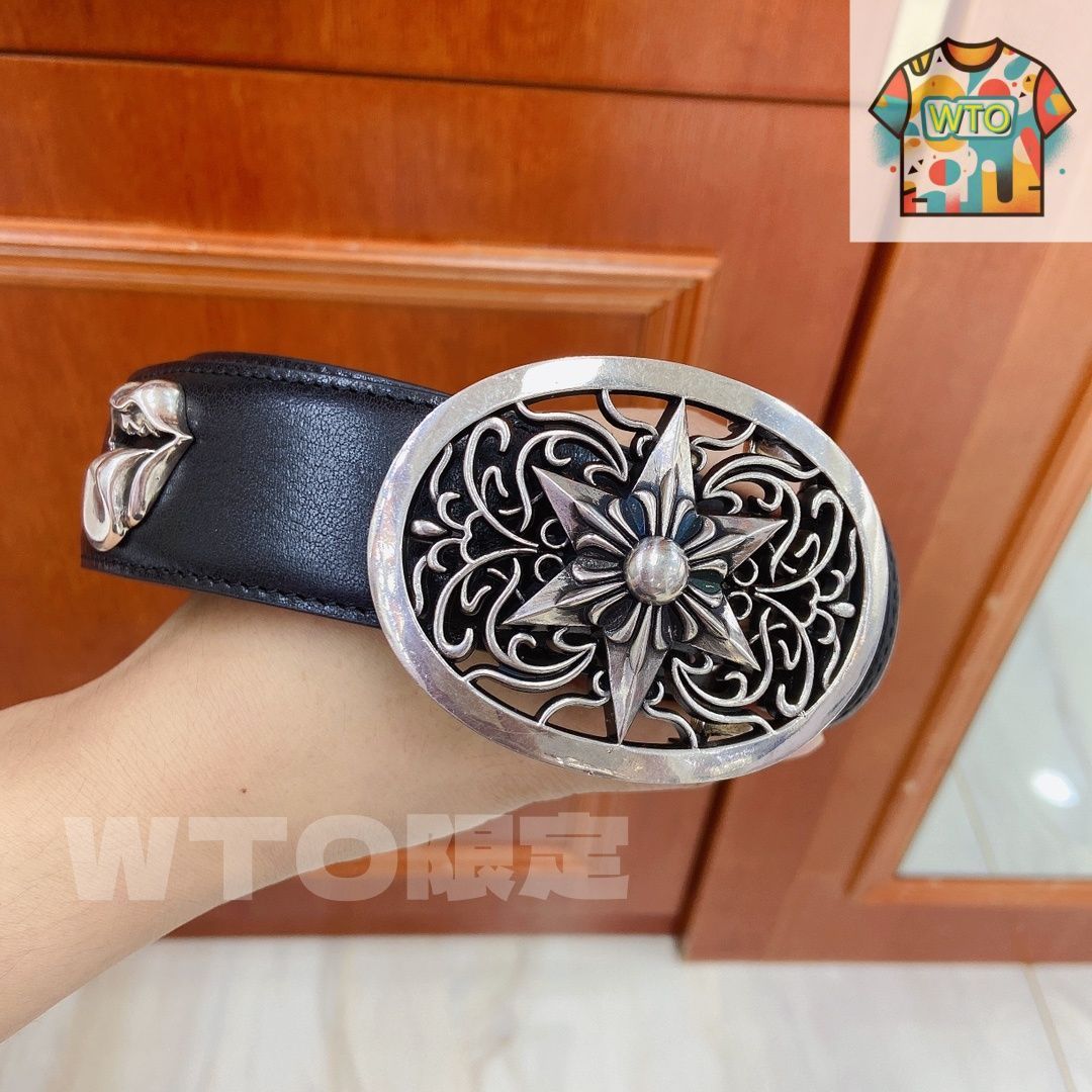 クロムハーツスターベルト CHROME HEARTS クロムハーツ STRAP PYRAMID ゼロピラミッド