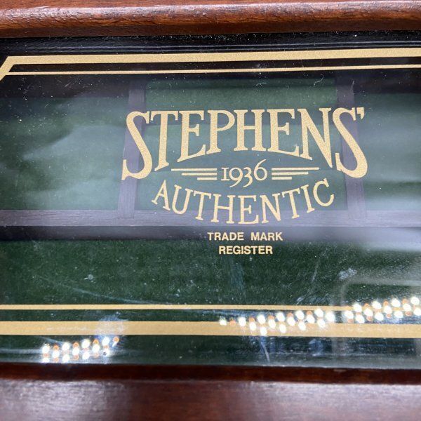 P121 ヴィンテージ STEPHENS' 1936 木製ガラスディスプレイ