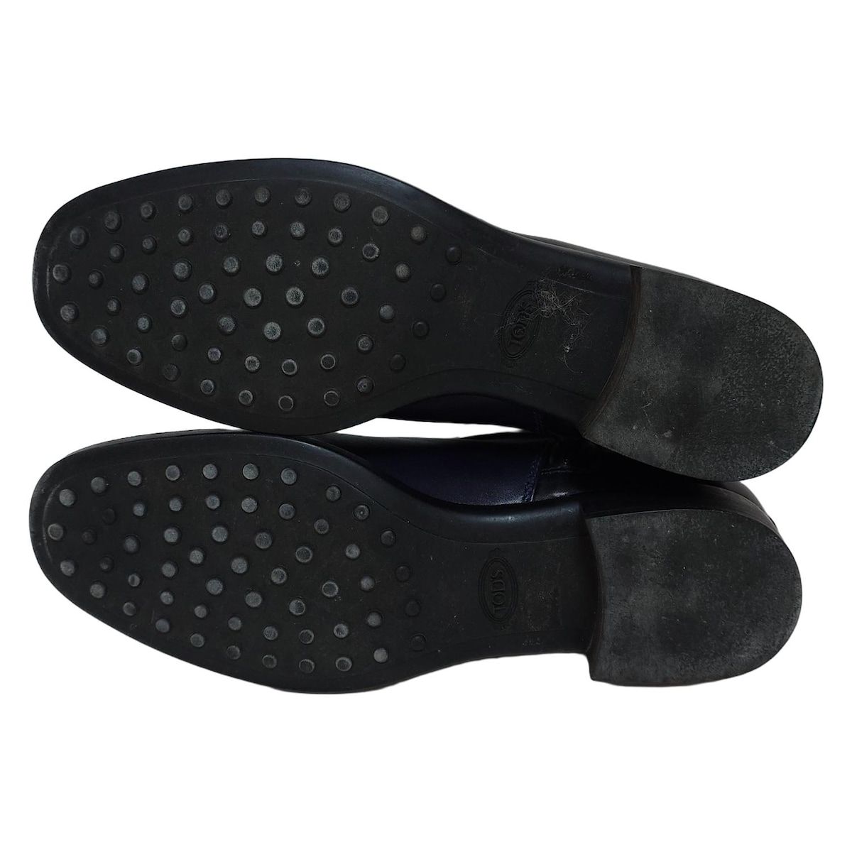 ダークネイビー×黒 レザー