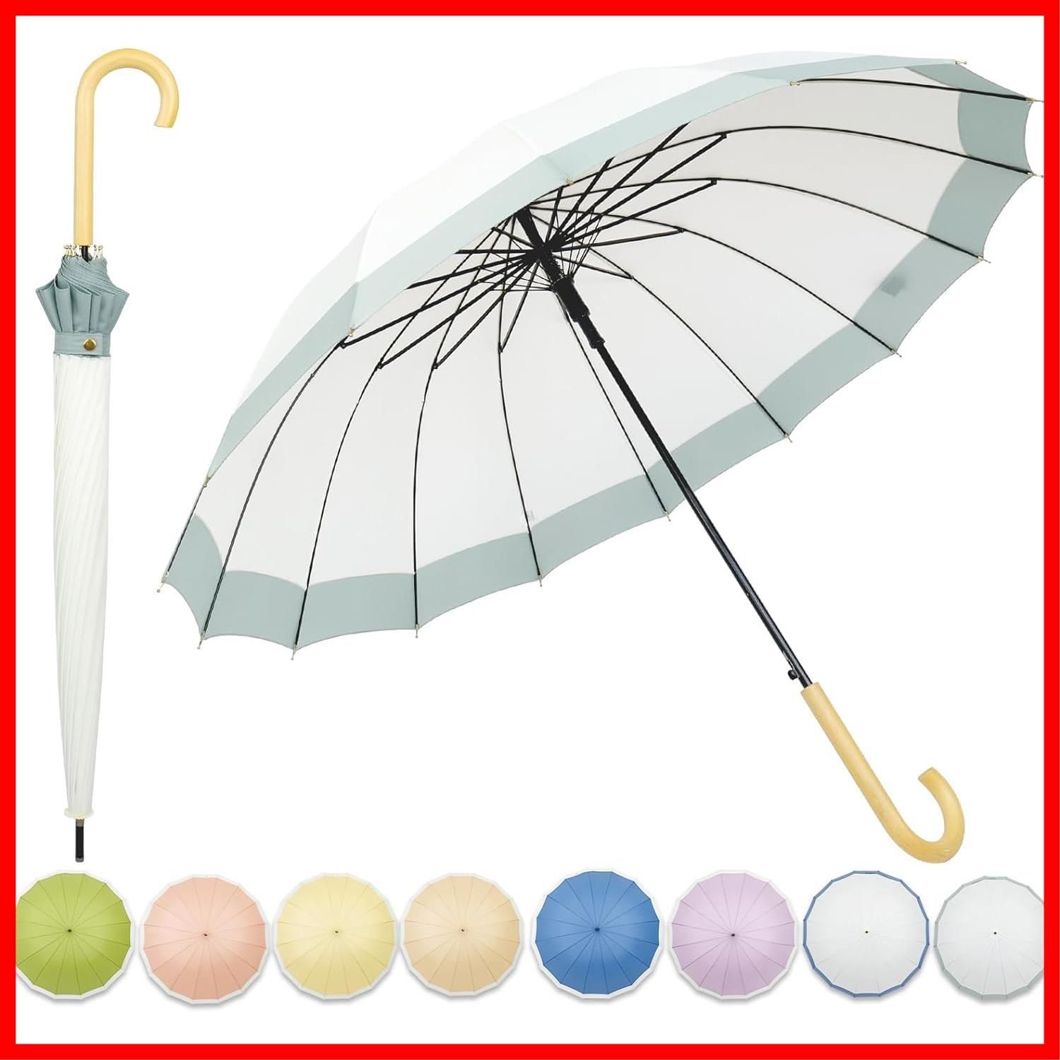 雨傘 親骨60 cm 日傘 16本骨 ワンタッチ 大きい 晴雨兼用 メンズ 遮光遮熱 傘 紫高強度ガラス繊維 おしゃれ 台風対応 長傘 自動開 レディース 梅雨対策 MasterUmbrella