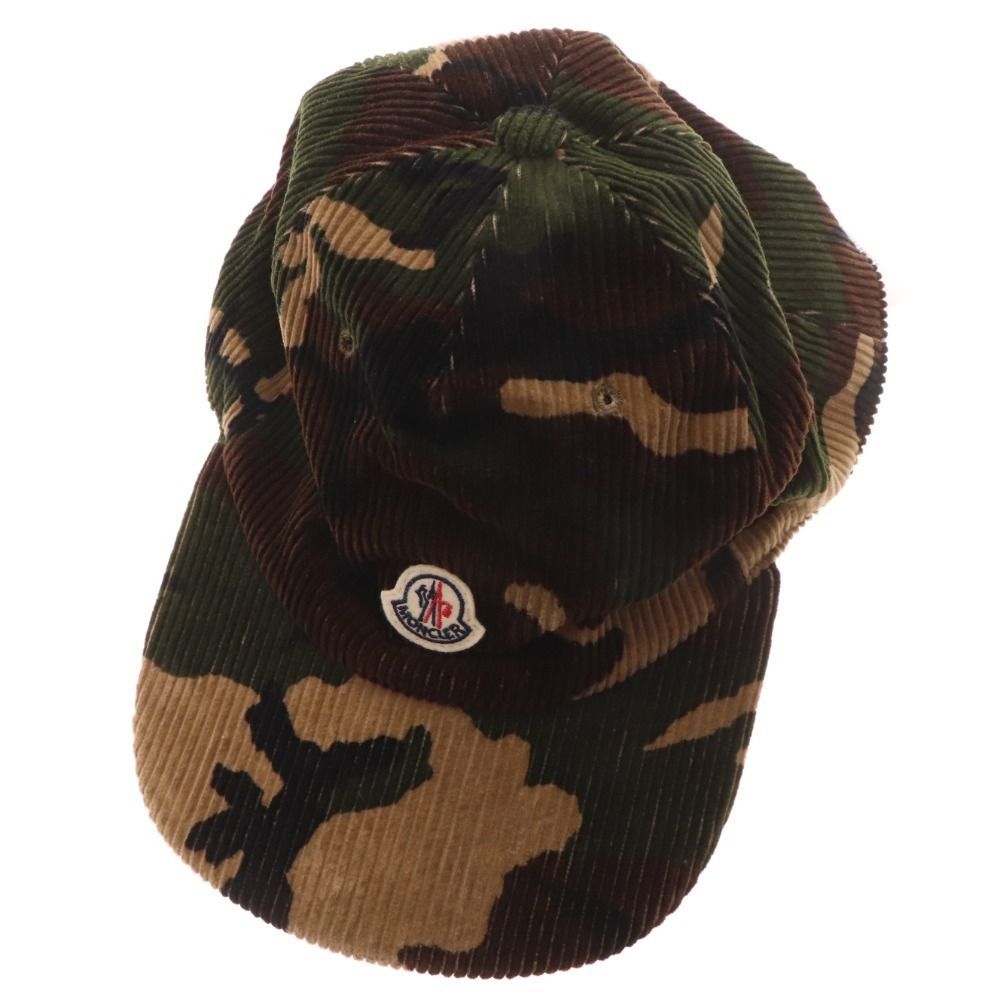 MONCLER コーデュロイキャップ ブラウン モンクレール キャップ コーデュロイ 美品！MONCLER コーデュロイ
