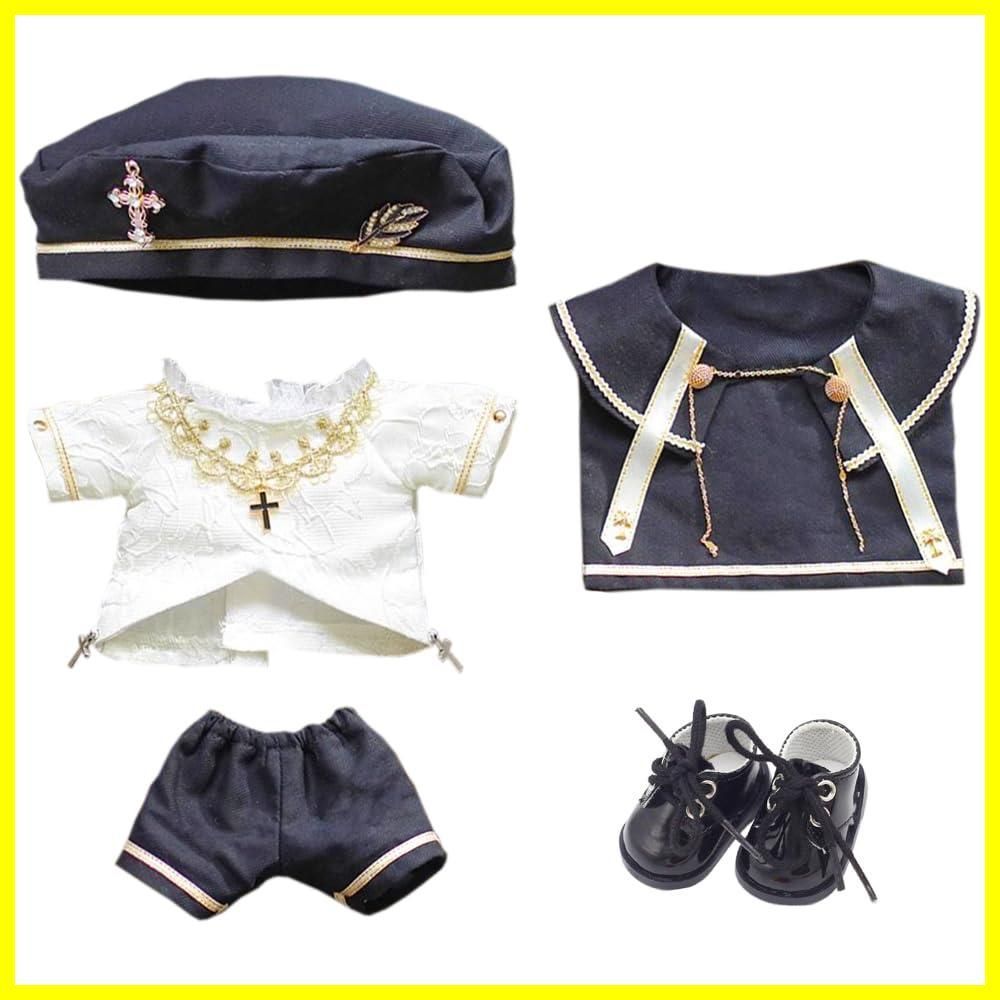 【人気商品】20cm 15cm 40cm ぬいぐるみ niannyyhouse　10cm 服　ヨーロピアン　帽子　ワイシャツ　ズボン　ショール　革靴　綿人形　アクセサリー　着せ替え (20cm)