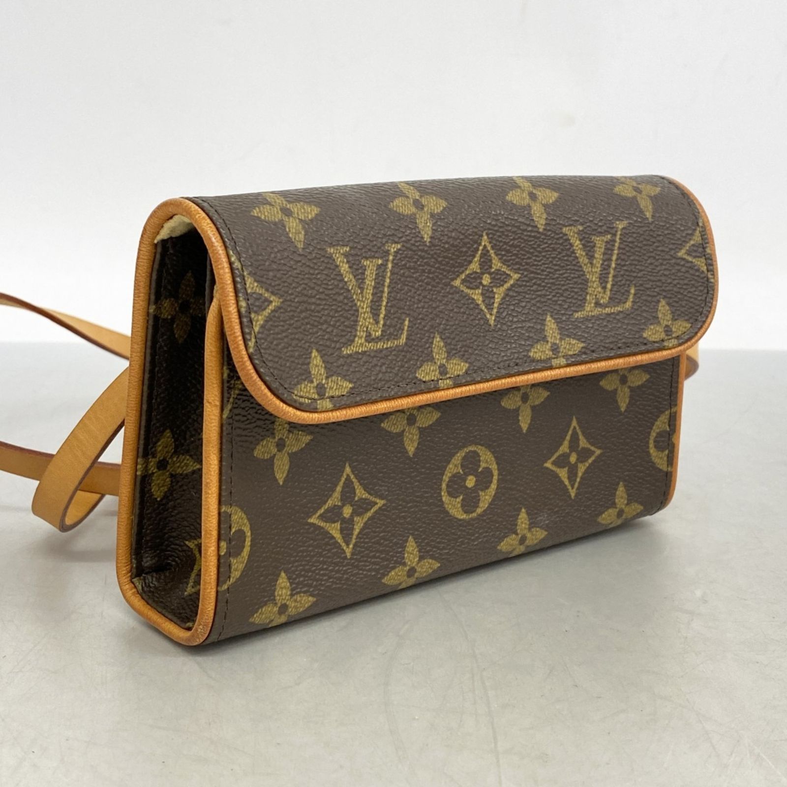 ルイヴィトン　ポシェットフロランティーヌ　ウエストバッグ　モノグラム　ブラウン LOUIS VUITTON ルイヴィトン ポシェットフロランティーヌ