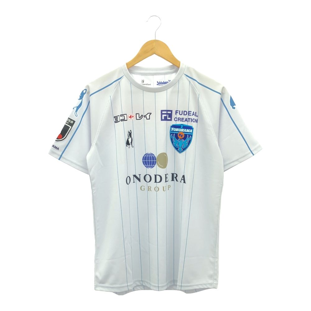 美品 claudio pandiani クラウディオパンディアーニ 横浜FC 2021 アウェイ 半袖レプリカユニフォーム M ポリエステル Jリーグ サッカージャンキー スポーツ メンズ HU1270A83 