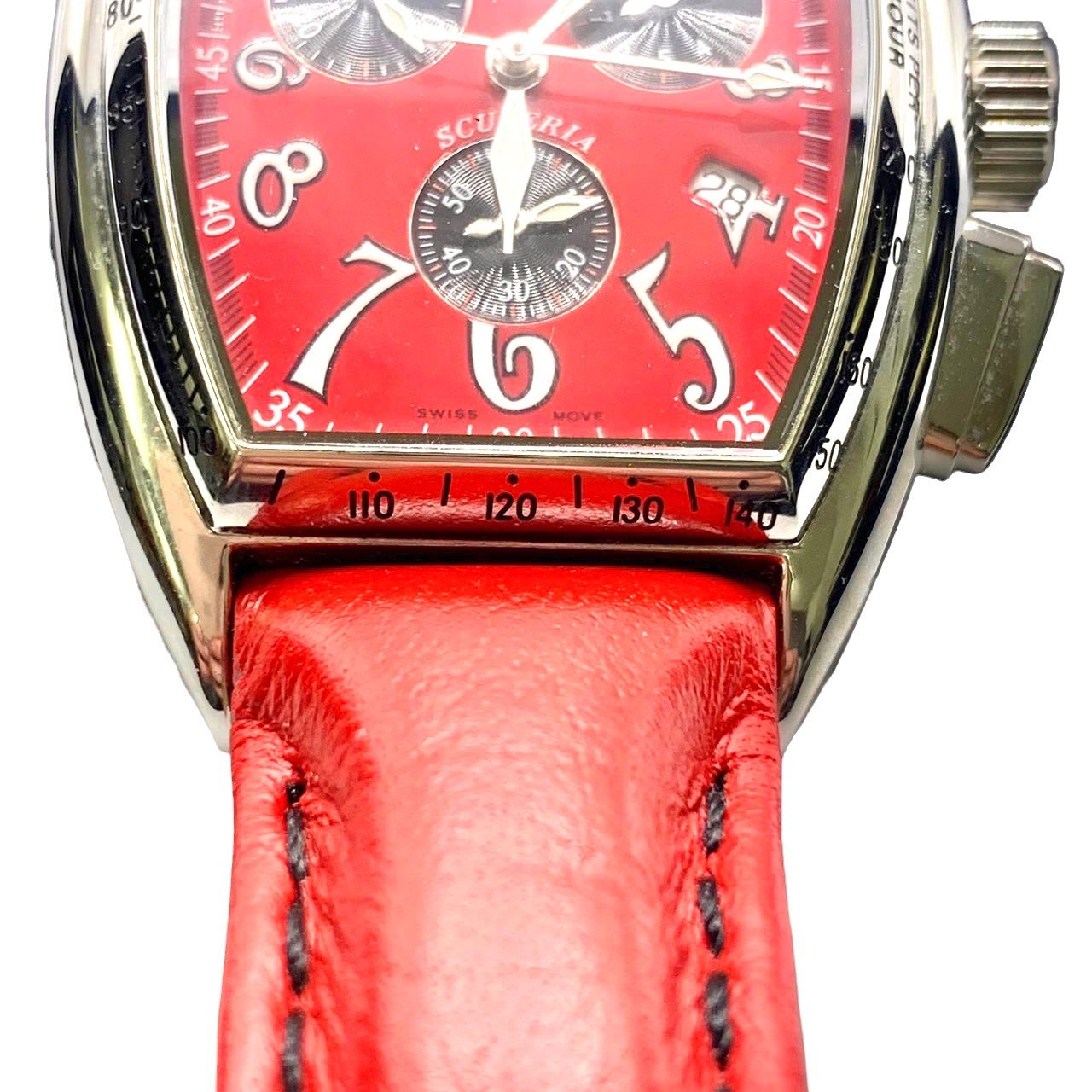 希少品ヴィンテージ⭐️フェラーリ】 超美品 新品電池交換 メンズ腕時計 カバード フォーミュラー マスター ロッソコルサ フェラーリ レッドモデル  スクディーリア フェラーリマークあり （AYA） - メルカリ