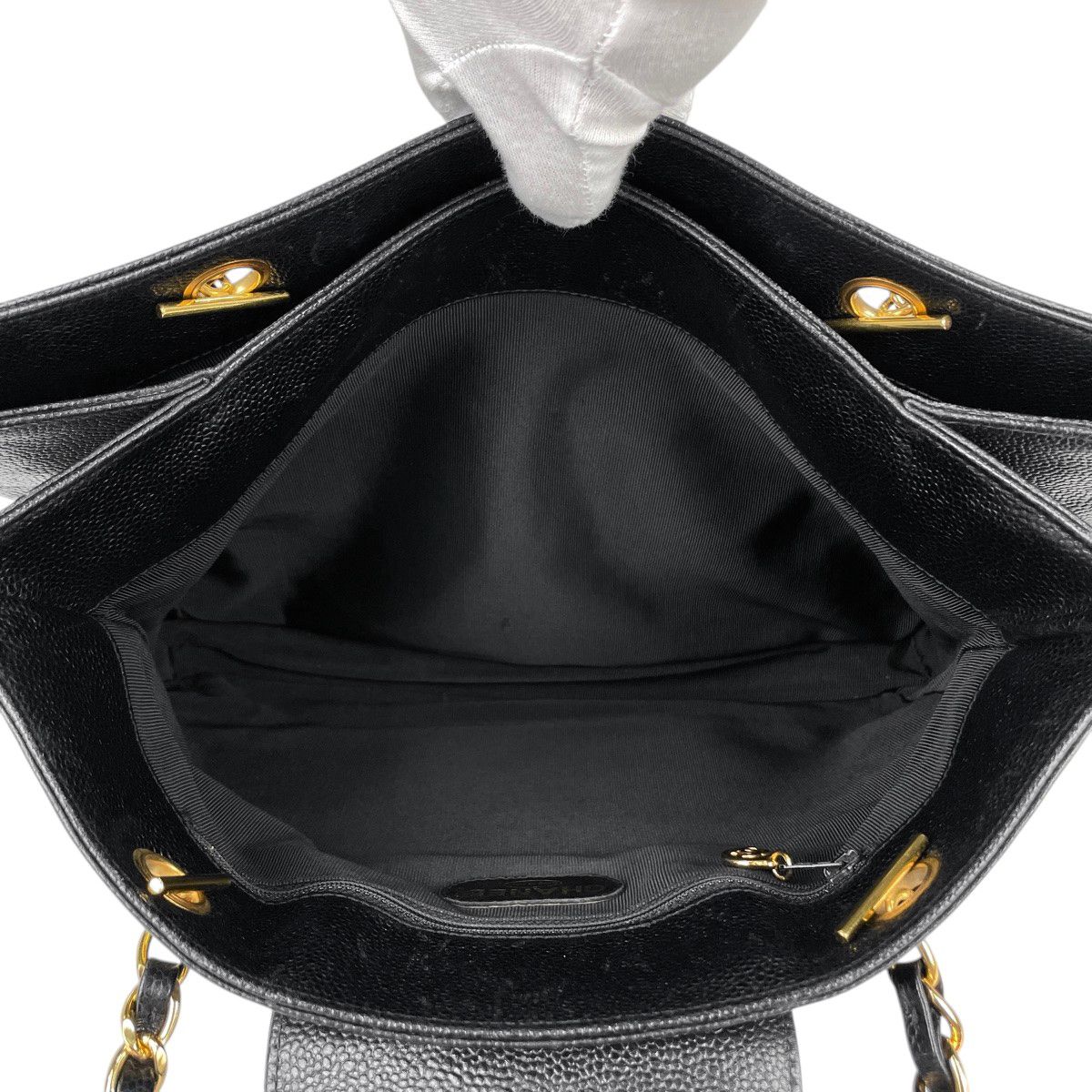 シャネル CHANEL ココマーク チェーン トートバッグ ターンロック 