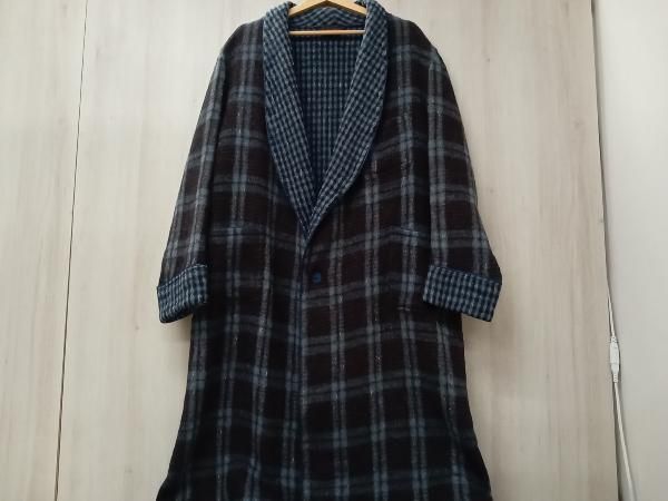 Buckingham OF LONDON バッキンガム イングランド製 ガウンコート ブルー系 チェック柄