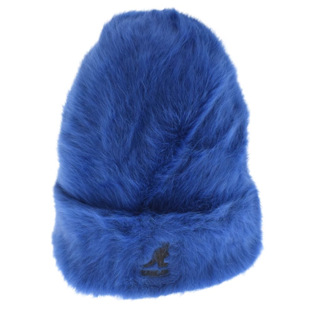 登場から SUPREME (シュプリーム) 22AW×Kangol Furgora Beanie カンゴール フェイクファー ニット ビーニー  ニット帽 ブルー 7370.64円 帽子