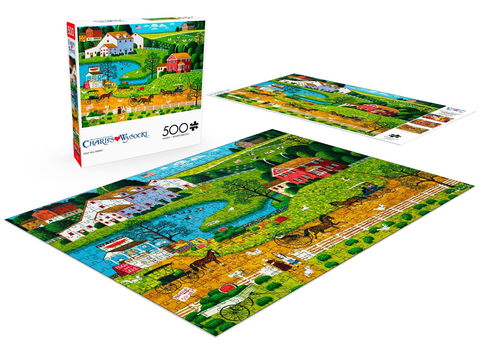 Games Puzzle Buffalo Charles Wysocki for 0 Piece Jigsaw Finished 