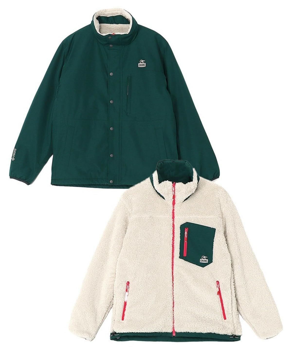 Size L_Color Green|Silver チャムス アウター Elmo Gore-Tex WINDSTOPPER RV Jacket レディース Green|Silver L