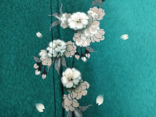 平和屋着物●訪問着　枝花文　暈し染め　金彩　やまと誂製　正絹　逸品　CAAW8181yc 平和屋着物○訪問着 枝花文 暈し染め 金彩 やまと誂製 正絹 逸品