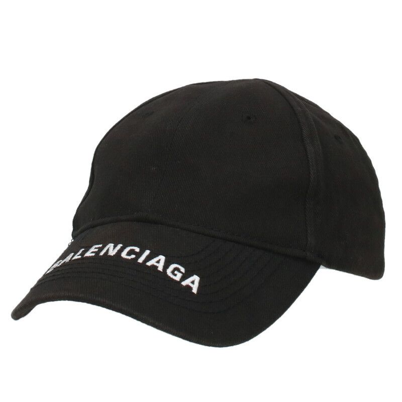 バレンシアガ ロゴ刺繍ベースボール帽子 メンズ L BALENCIAGA
