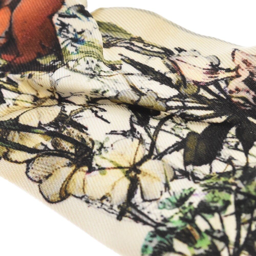 即購入可能！Christian Dior 花柄 シルク スカーフ  ミッツァ ディオール ミッツァ スカーフ フラワー 花柄 DIORロゴ シルク