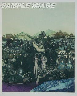 山下清澄 版画 「イタリアの幻想VI」 【額縁無し】Kiyozumi