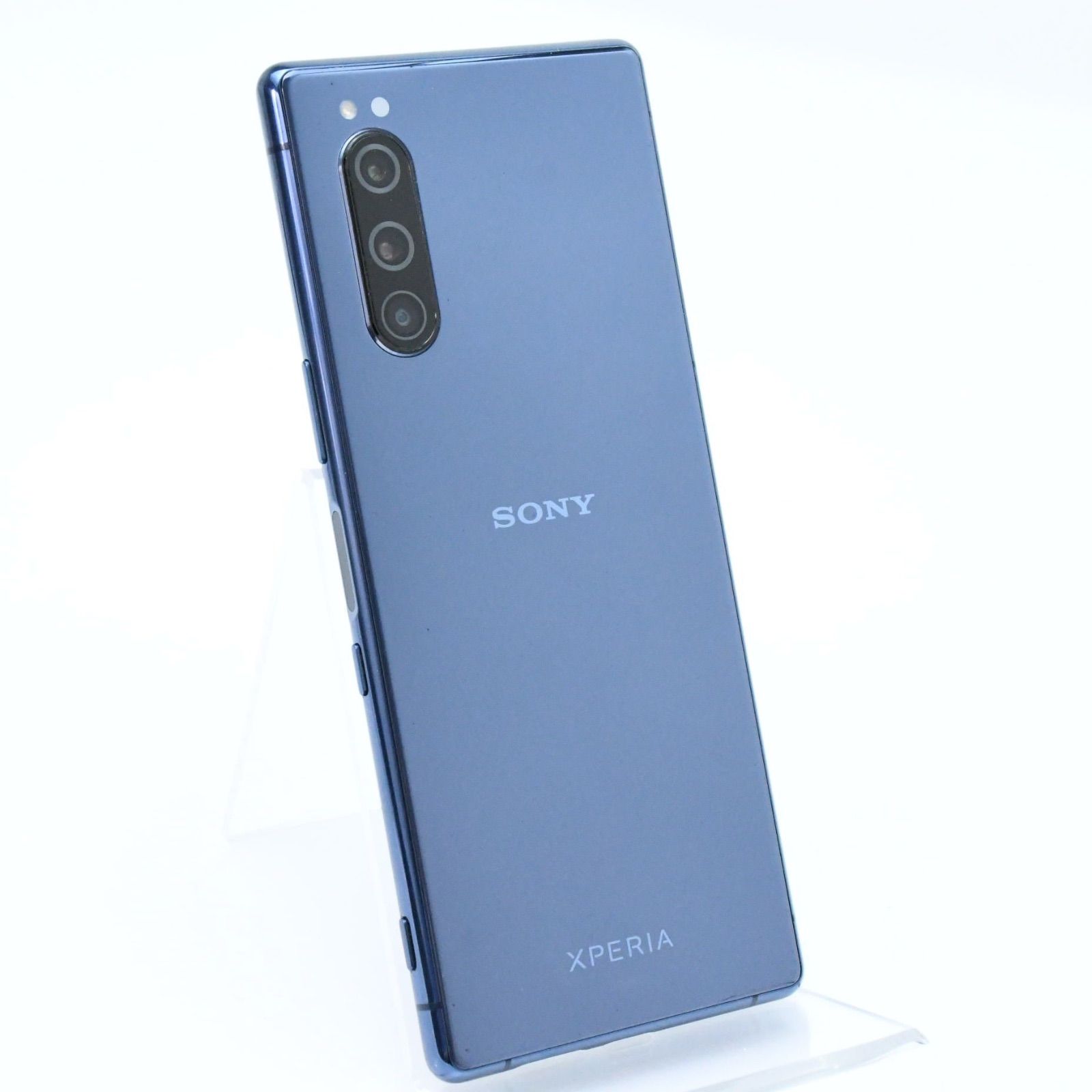 液晶美品】au SIMフリー Xperia 5 SOV41ブルー - メルカリ