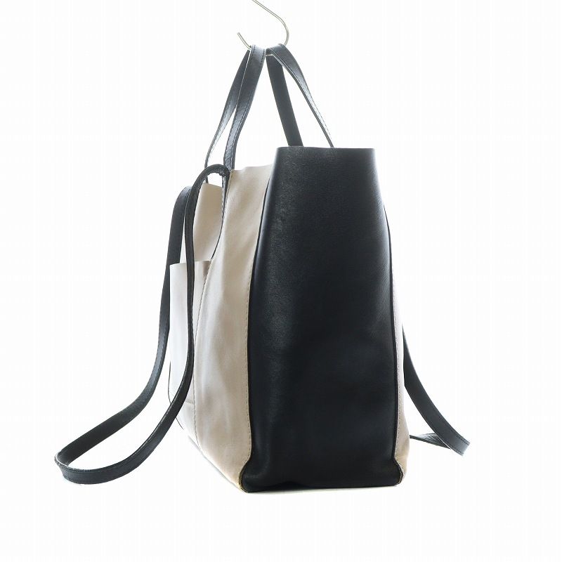 【美品】GIANNI CHIARINI トートバッグ ベージュ/ブラック GIANNI CHIARINI ジャンニキアリーニ ジャンニキャリーニ バッグ