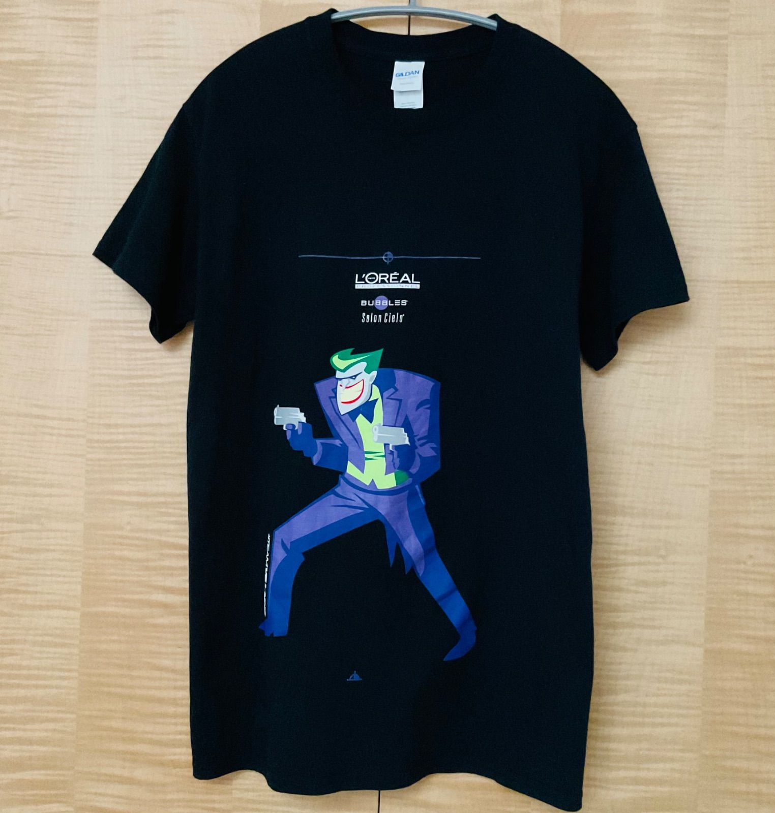US古着 ジョーカーJoker バットマン アメコミDCコミック 半袖tシャツ黒 
