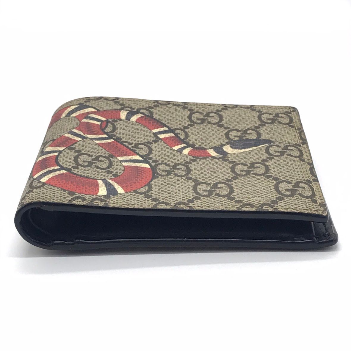 美品 GUCCI グッチ GGスプリーム 二つ折り財布 キングスネークプリント 楽天市場】【中古】GUCCI（グッチ） 451266 GGスプリーム