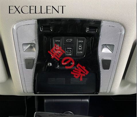 30系 アルファード ヴェルファイア フロント上部 スイッチパネルカバー 1個 ブラックスタイル コンソール用 FFCRYSTALESIA_COM