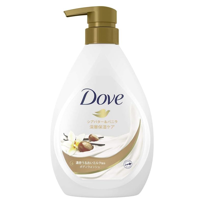 Dove(ダヴ) Dove ダヴ ボディウォッシュ シアバター u0026 バニラ ポンプ 480g ボディーソープ ボディソープ 単品 480グラム (x 1)