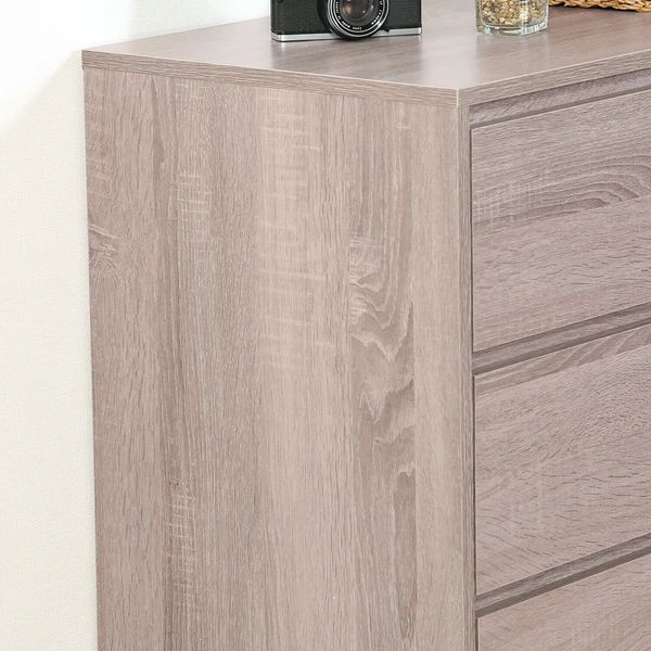 部屋に馴染む ナチュラル 工具不要4段チェスト 北欧風 収納 キャビネット MARWIL-DEMENAGEMENTS_CH