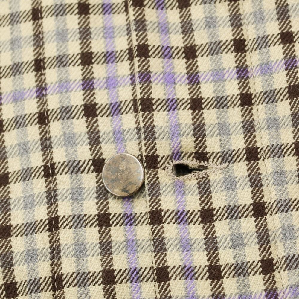 dries van noten ブラウン チェックジャケット Dries Van Noten Pre