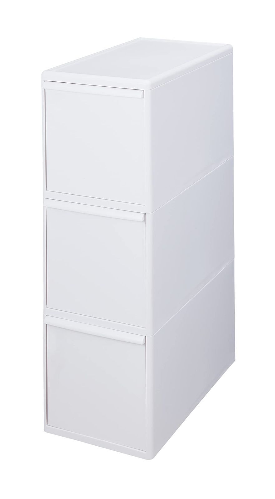 幅255mm ホワイト 約60L 分別引出しステーションワイド3段 フタ付きゴミ箱 BW-3 引出し分別ペール like-it 大容量 多分別 ライクイット ダストボックス